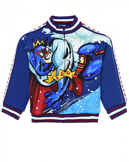 Спортивная куртка с принтом Super Ski DG Dolce&Gabbana | Фото 1