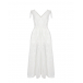 Белое платье без рукавов MSGM | Фото 1