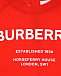 Красная толстовка с принтом Burberry London  | Фото 3