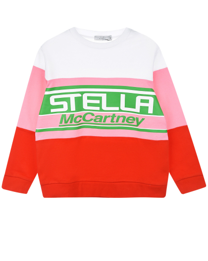 Свитшот из эко-хлопка с логотипом Stella McCartney | Фото 1