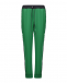 Зеленые брюки с заклепками на лампасах Parosh | Фото 1