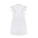Белое платье с рукавами-крылышками Brunello Cucinelli | Фото 1