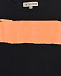 Черная футболка с оранжевой полосой  | Фото 3