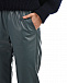 Кожаные брюки с поясом на резинке  | Фото 7