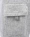Серая кашемировая юбка с накладным карманом Brunello Cucinelli | Фото 3