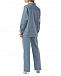 Вельветовая рубашка с накладными карманами, серо-голубая Dan Maralex | Фото 5