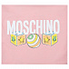 Розовое одеяло с принтом &quot;мишки и игрушки&quot;, 40x80 см Moschino | Фото 3