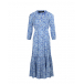 Голубое платье с цветочным принтом Pietro Brunelli | Фото 1