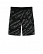 Черные бермуды со сплошным логотипом Calvin Klein | Фото 2