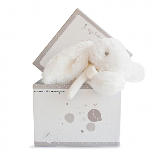Игрушка Зайка белый, в упаковке, 20 см Doudou et Compagnie | Фото 1