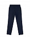Синие брюки с логотипом Monnalisa | Фото 3