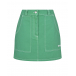 Зеленая джинсовая юбка MSGM | Фото 1