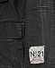 Джинсовая куртка с накладными карманами, черная No. 21 | Фото 4