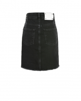 Черная асимметричная юбка из денима Les Coyotes de Paris Черный, арт. 117-31-103 479 | Фото 2