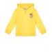 Желтая спортивная куртка с лого на спине Moschino | Фото 1