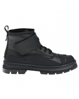 Черные ботинки с мехом Dolce&Gabbana Черный, арт. DA5035 AQ493 8B956 | Фото 2