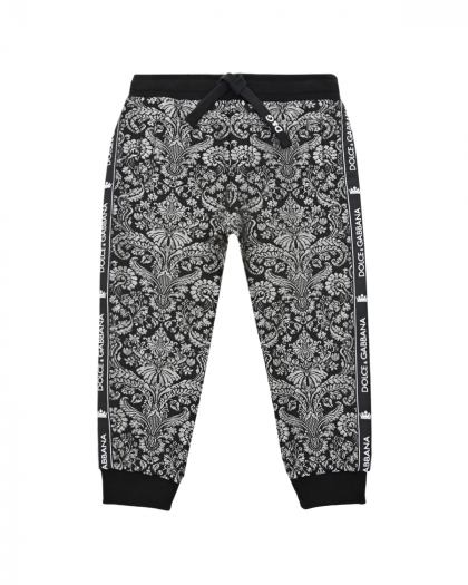 Спортивные брюки с жаккардовым узором Dolce&Gabbana | Фото 1