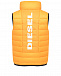 Оранжевый жилет с белым лого Diesel | Фото 2