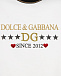 Белая футболка с вышитым логотипом Dolce&Gabbana | Фото 3