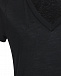 Черная футболка с V-образным вырезом Joseph | Фото 6