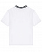 Белая футболка с черным лого у горловины Dolce&Gabbana | Фото 3
