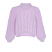 Фиолетовый свитер из смесовой шерсти Emporio Armani | Фото 1