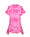 Розовое платье с принтом tie-dye MM6 Maison Margiela | Фото 3