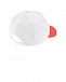 Белая кепка с красным козырьком Il Trenino | Фото 2