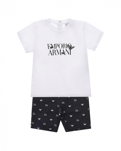 Комплект, футболка и шорты Emporio Armani | Фото 1