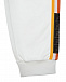 Белые спортивные брюки с разноцветными лампасами Fendi | Фото 4