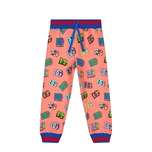 Спортивные брюки с разноцветным лого Dolce&Gabbana | Фото 1