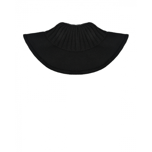 Черный вязаный шарф-горло Chobi | Фото 1