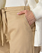 Бежевые брюки с карманами-карго Flashin | Фото 6