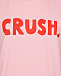 Розовая футболка с принтом &quot;crush&quot;  | Фото 3