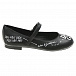 Черные туфли с белыми надписями Dolce&Gabbana | Фото 3