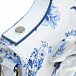 Белая сумка с синим цветочным принтом, 18x17x8 см Monnalisa | Фото 7