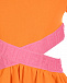 Оранжевое платье с логотипом Fendi | Фото 3
