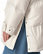 Куртка с накладными карманами и отделкой из овчины, белая Yves Salomon | Фото 11