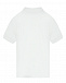 Белая футболка-поло с лого  | Фото 3