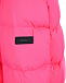 Розовое пальто-пуховик с меховой отделкой Yves Salomon | Фото 7