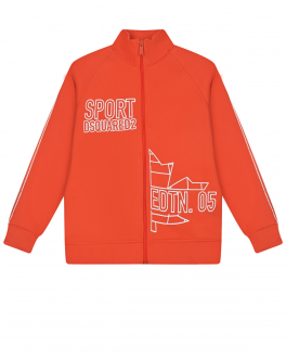 Оранжевая спортивная куртка с принтом &quot;sport dqrd2&quot; Dsquared2 Красный, арт. DQ0673 D003S DQ257 | Фото 1