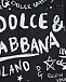 Черный свитшот с белыми надписями Dolce&Gabbana | Фото 5
