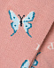 Розовые колготки с принтом &quot;бабочки&quot; La Perla | Фото 2