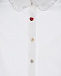 Белая рубашка с отделкой рюшами Monnalisa | Фото 5