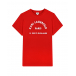 Красная футболка с белым логотипом Karl Lagerfeld kids | Фото 1