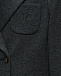 Двубортный пиджак с лого из бисера, антрацит Brunello Cucinelli | Фото 3