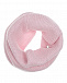 Шерстяной шарф-ворот розового цвета, 24х30 см Il Trenino | Фото 4