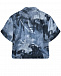 Рубашка с принтом &quot;пальмы&quot;, синяя Emporio Armani | Фото 2