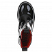 Лаковые ботинки с красным сердцем и логотипом Moschino | Фото 5
