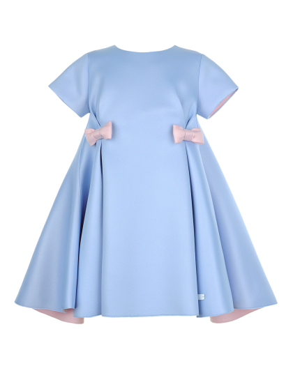 Голубое платье с короткими рукавами Fendi | Фото 1